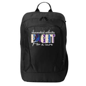 Rheumatoid Arthritis Awareness Ribbon Family Support Meaningful Gift City Backpack