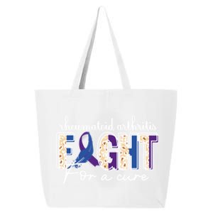 Rheumatoid Arthritis Awareness Ribbon Family Support Meaningful Gift 25L Jumbo Tote