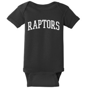 Raptors Athletic Arch College University Alumni Baby Bodysuit