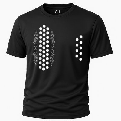 Retro Air Accordion Player Choir Musician Men Women Cooling Performance Crew T-Shirt
