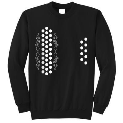 Retro Air Accordion Player Choir Musician Men Women Sweatshirt