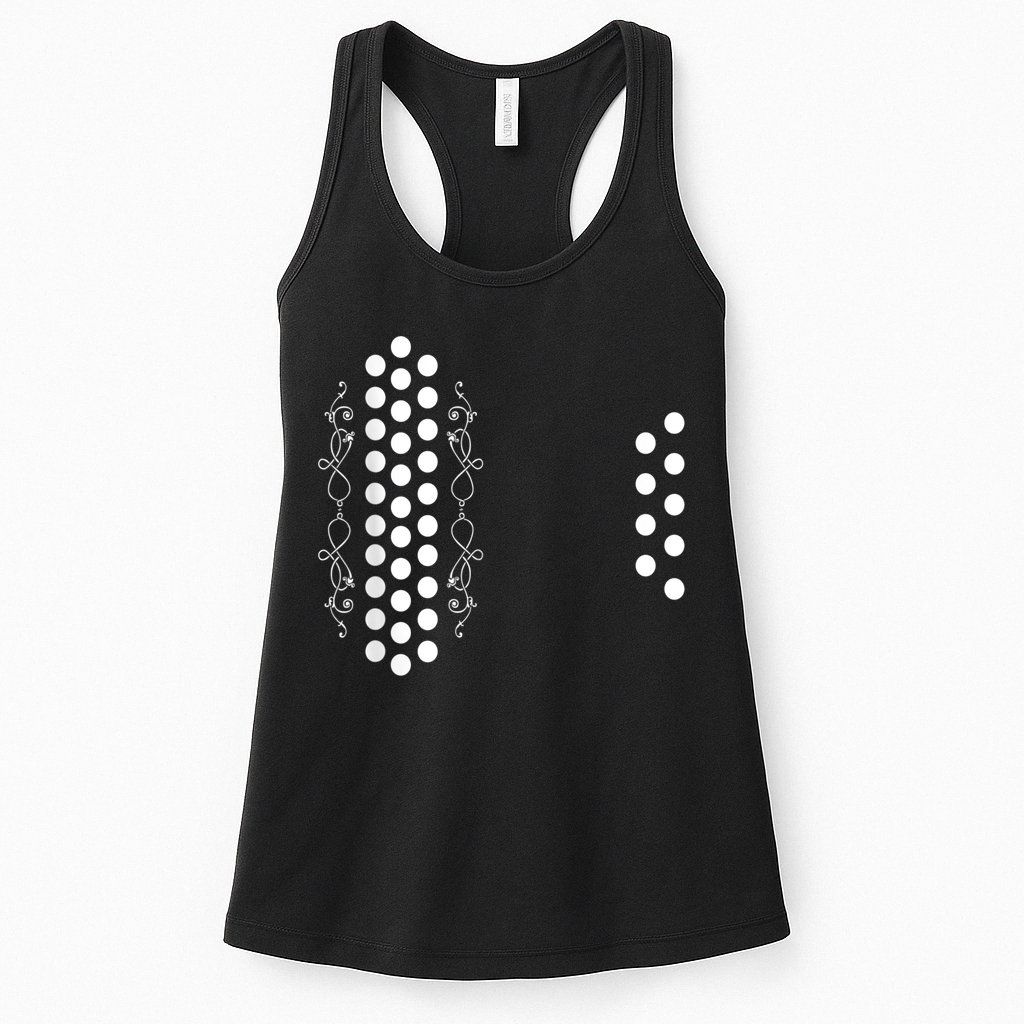 Retro Air Accordion Player Choir Musician Men Women Womens Tank Top