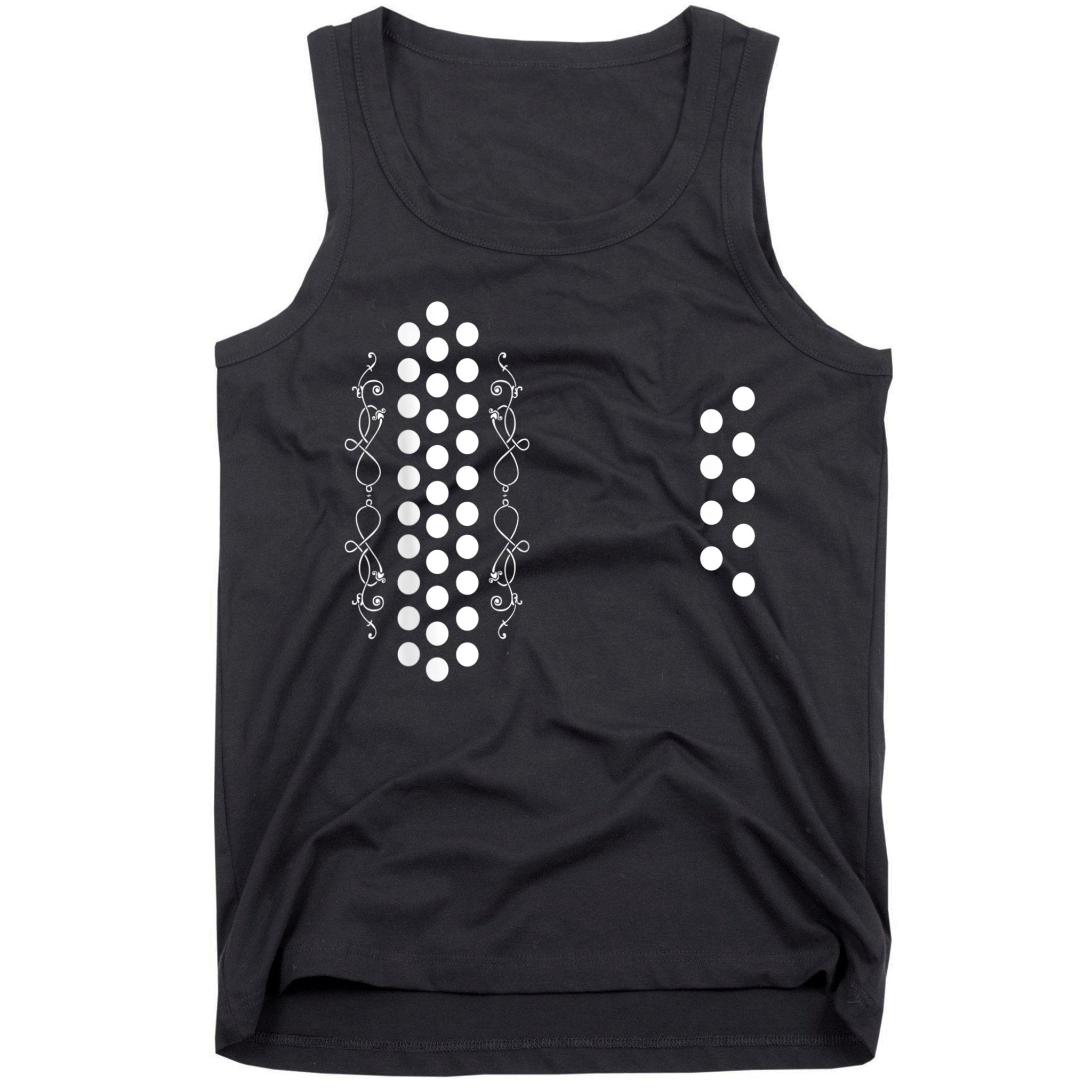Retro Air Accordion Player Choir Musician Men Women Tank Top