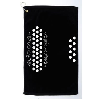 Retro Air Accordion Player Choir Musician Men Women Golf Towel