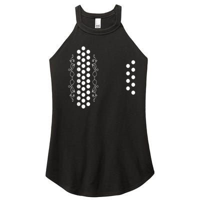 Retro Air Accordion Player Choir Musician Men Women Women's Perfect Tri Rocker Tank