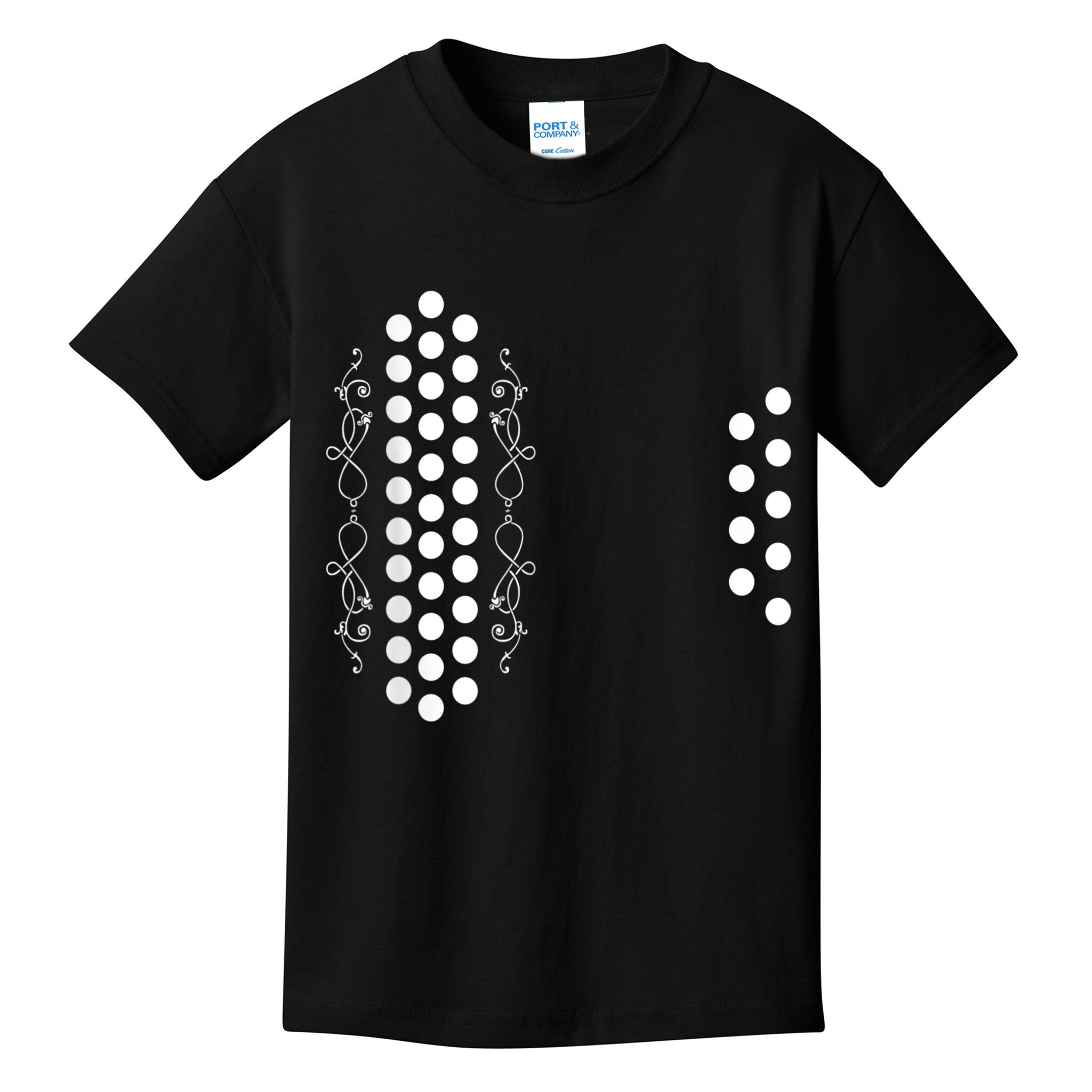 Retro Air Accordion Player Choir Musician Men Women Kids T-Shirt