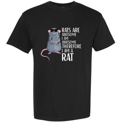 Rats Are Awesome Funny Rat Lover Apparel Garment-Dyed Heavyweight T-Shirt