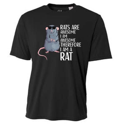 Rats Are Awesome Funny Rat Lover Apparel Cooling Performance Crew T-Shirt