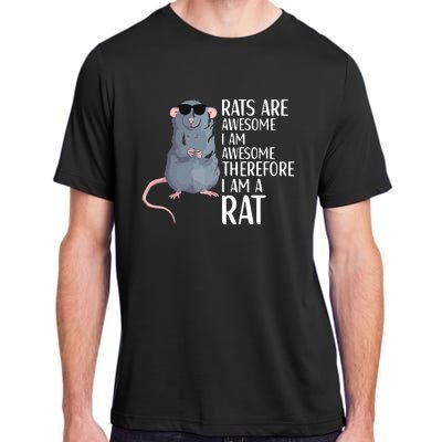 Rats Are Awesome Funny Rat Lover Apparel Adult ChromaSoft Performance T-Shirt