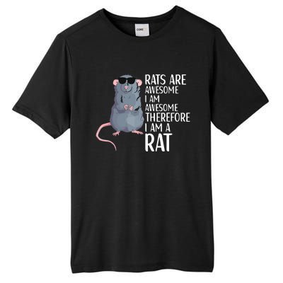 Rats Are Awesome Funny Rat Lover Apparel Tall Fusion ChromaSoft Performance T-Shirt