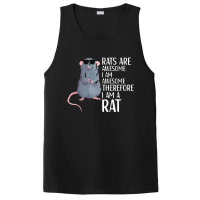 Rats Are Awesome Funny Rat Lover Apparel PosiCharge Competitor Tank