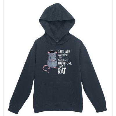 Rats Are Awesome Funny Rat Lover Apparel Urban Pullover Hoodie