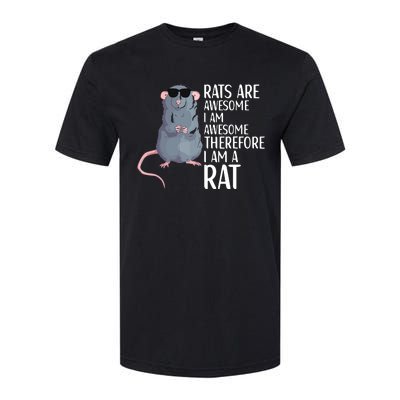 Rats Are Awesome Funny Rat Lover Apparel Softstyle® CVC T-Shirt