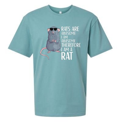 Rats Are Awesome Funny Rat Lover Apparel Sueded Cloud Jersey T-Shirt