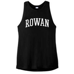 Rowan Athletic Arch College University Alumni Ladies PosiCharge Tri-Blend Wicking Tank