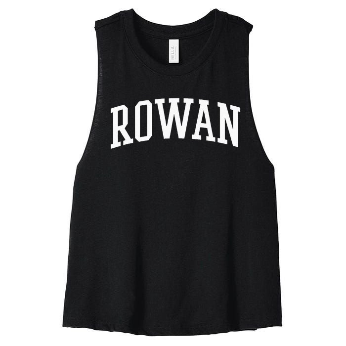 Rowan Athletic Arch College University Alumni Women's Racerback Cropped Tank