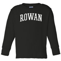 Rowan Athletic Arch College University Alumni Toddler Long Sleeve Shirt