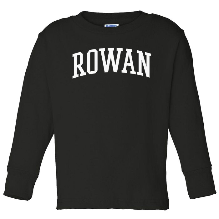 Rowan Athletic Arch College University Alumni Toddler Long Sleeve Shirt