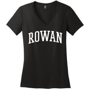 Rowan Athletic Arch College University Alumni Women's V-Neck T-Shirt