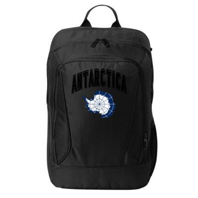 Retro Antarctica Athletic Map And Flag Gift City Backpack