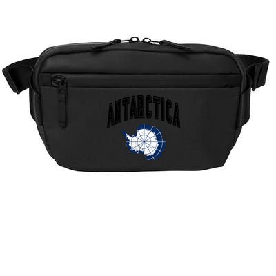 Retro Antarctica Athletic Map And Flag Gift Crossbody Pack