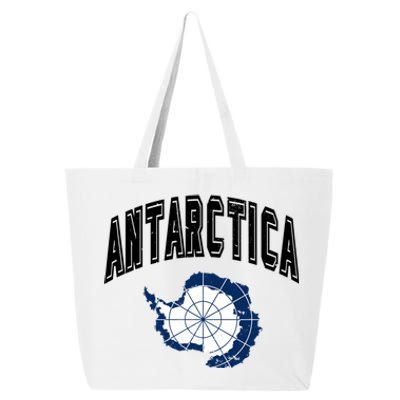 Retro Antarctica Athletic Map And Flag Gift 25L Jumbo Tote