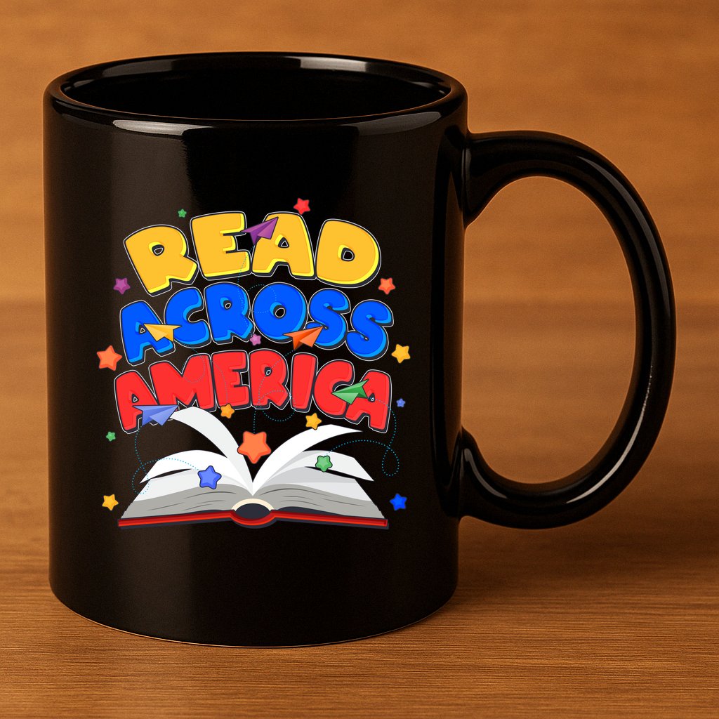 Read Across America Book Lover 11oz C Handle Ceramic Mug