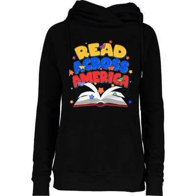 Read Across America Book Lover Womens Funnel Neck Pullover Hood