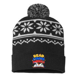 Read Across America Book Lover USA-Made Snowflake Beanie