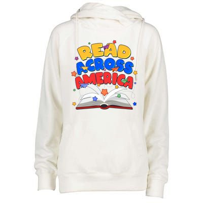 Read Across America Book Lover Womens Funnel Neck Pullover Hood