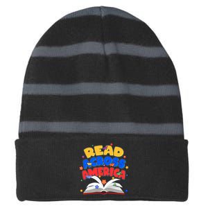 Read Across America Book Lover Striped Beanie with Solid Band