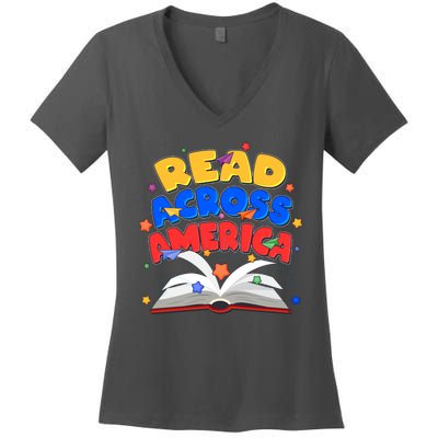 Read Across America Book Lover Women's V-Neck T-Shirt