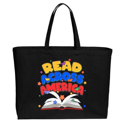 Read Across America Book Lover Cotton Canvas Jumbo Tote