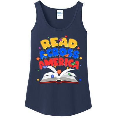 Read Across America Book Lover Ladies Essential Tank