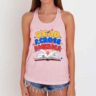 Read Across America Book Lover Women's Knotted Racerback Tank