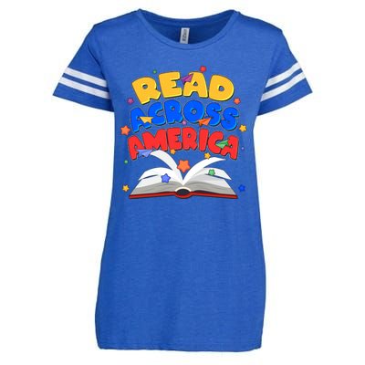 Read Across America Book Lover Enza Ladies Jersey Football T-Shirt