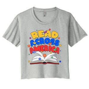 Read Across America Book Lover Women's Crop Top Tee