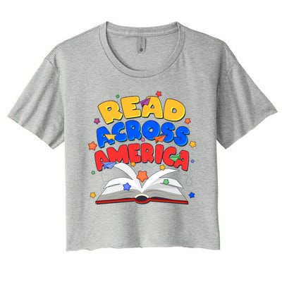 Read Across America Book Lover Women's Crop Top Tee