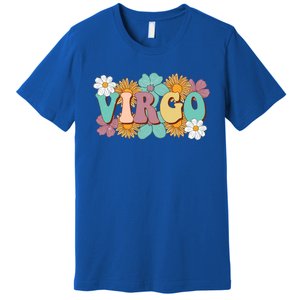 Retro Astrology August September Birthday Zodiac Sign Virgo Great Gift Premium T-Shirt