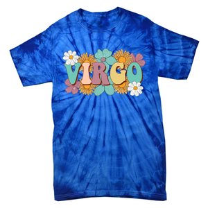 Retro Astrology August September Birthday Zodiac Sign Virgo Great Gift Tie-Dye T-Shirt