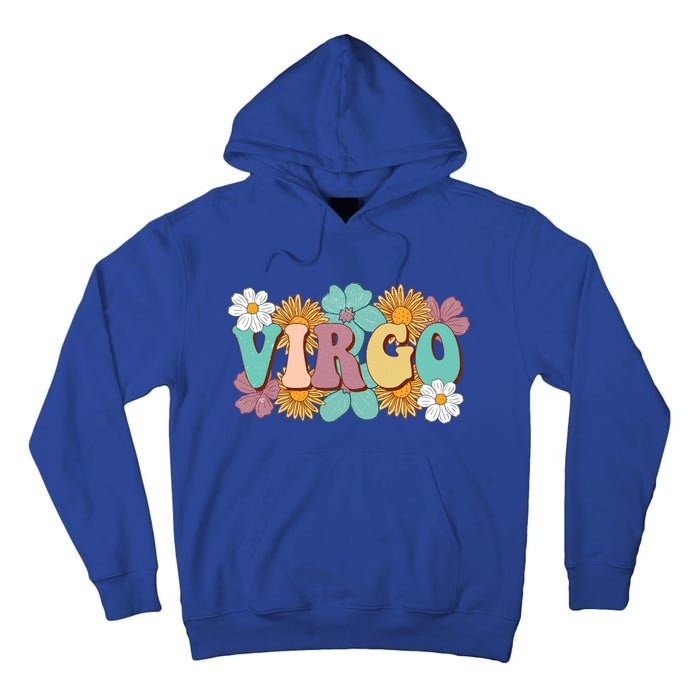 Retro Astrology August September Birthday Zodiac Sign Virgo Great Gift Tall Hoodie