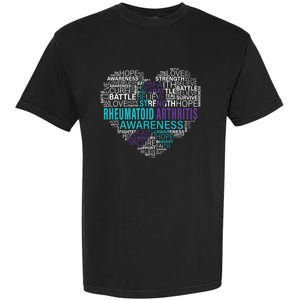 Rheumatoid Arthritis Awareness Hope Support Strong Warrior Meaningful Gift Garment-Dyed Heavyweight T-Shirt