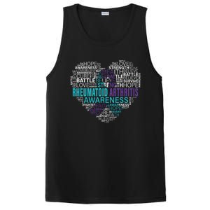 Rheumatoid Arthritis Awareness Hope Support Strong Warrior Meaningful Gift PosiCharge Competitor Tank