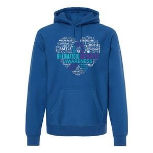 Rheumatoid Arthritis Awareness Hope Support Strong Warrior Meaningful Gift Premium Hoodie