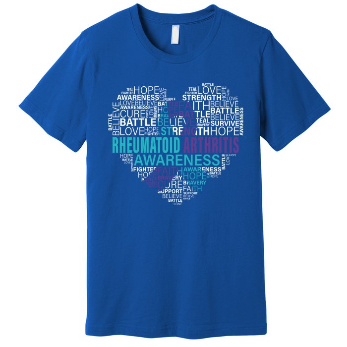 Rheumatoid Arthritis Awareness Hope Support Strong Warrior Meaningful Gift Premium T-Shirt