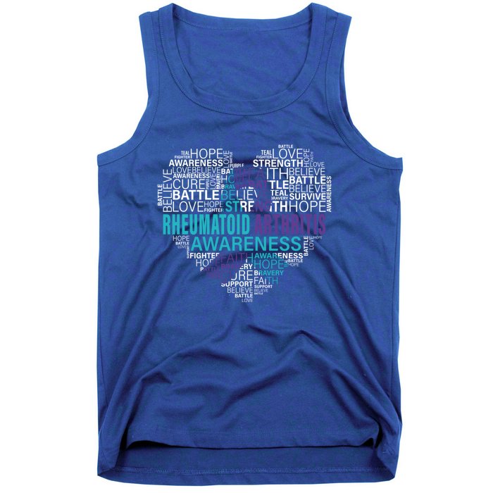 Rheumatoid Arthritis Awareness Hope Support Strong Warrior Meaningful Gift Tank Top