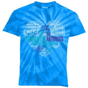 Rheumatoid Arthritis Awareness Hope Support Strong Warrior Meaningful Gift Kids Tie-Dye T-Shirt