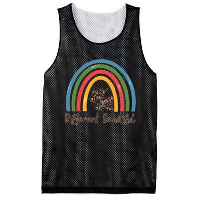 Rainbow Autism Awareness Mesh Reversible Basketball Jersey Tank