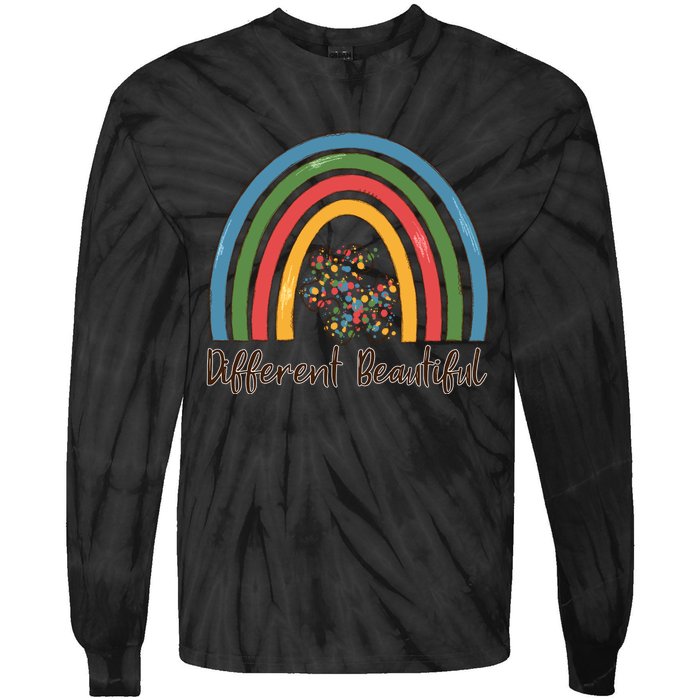 Rainbow Autism Awareness Tie-Dye Long Sleeve Shirt