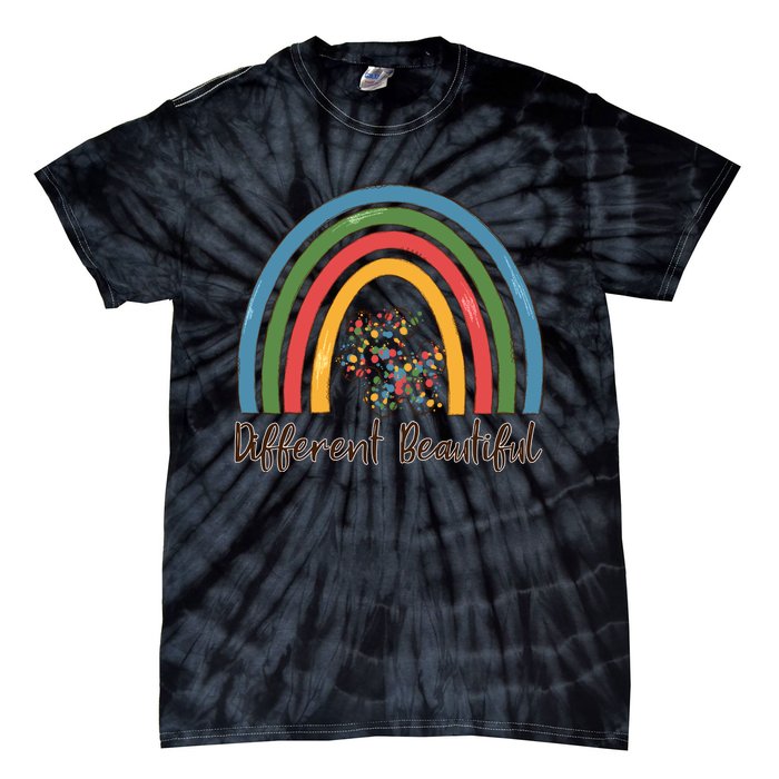 Rainbow Autism Awareness Tie-Dye T-Shirt